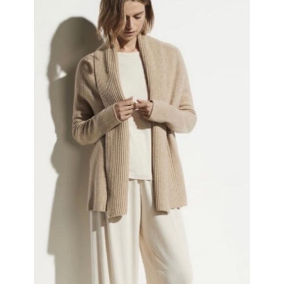 Vince Wool Cashmere blend Open Front Cardigan Sweater Small S EUC - Picture 3 of 11